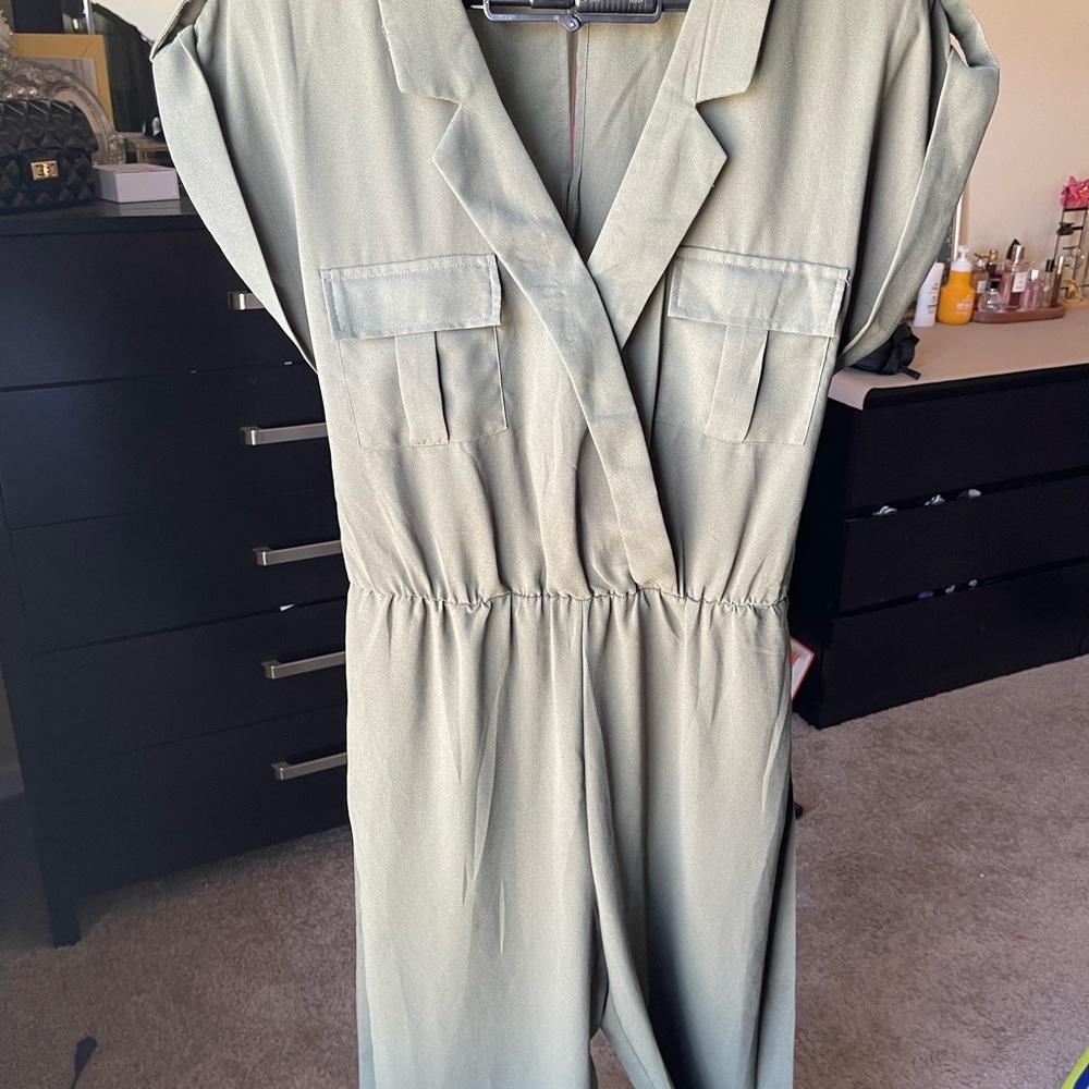 Japna Sage Green Jumpsuit